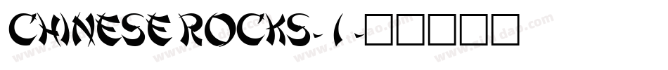 Chinese Rocks-1字体转换